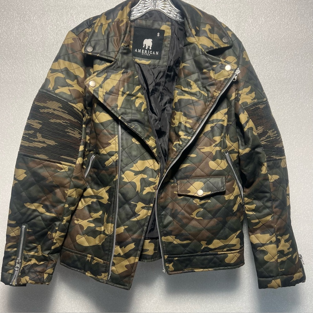 American Stitch Camouflage Quilted Jacket